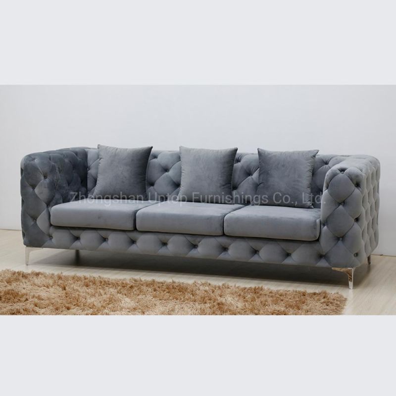 (SP-KS255B-3) Light Luxury Coffee Shop Hotel Commercial Furniture Fabric Sofa