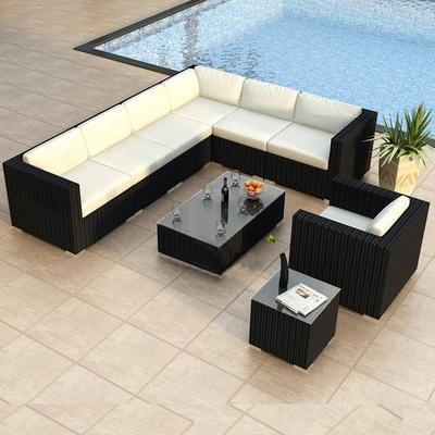 Outdoor Rattan Sofa Combination Living Room Rattan Sofa Outdoor Rattan