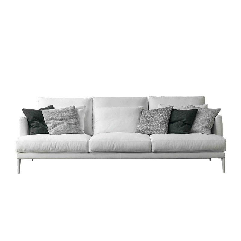 Fashion Living Room Solid Wood Frame Fabric Sofa