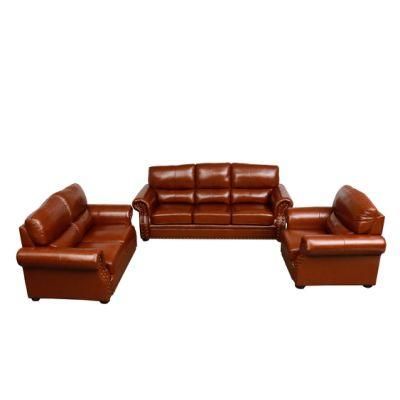 American Modern 1+2+3 Chesterfield Luxury Leisure Home Furniture Velvet Fabric Real Genuine Sofa Set