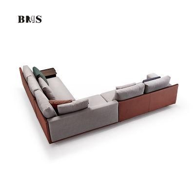 European Design Italian Modern Sectional Home Furniture Fabric Corner Sofa