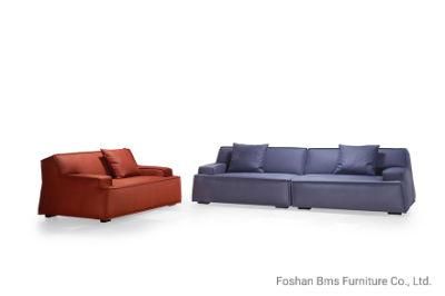 Modern Leisure Italian Design Comfortable 4 Seat Fabric Sofa