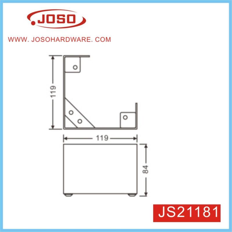 Furniture Hardware Accessories of Metal Corner Sofa Leg