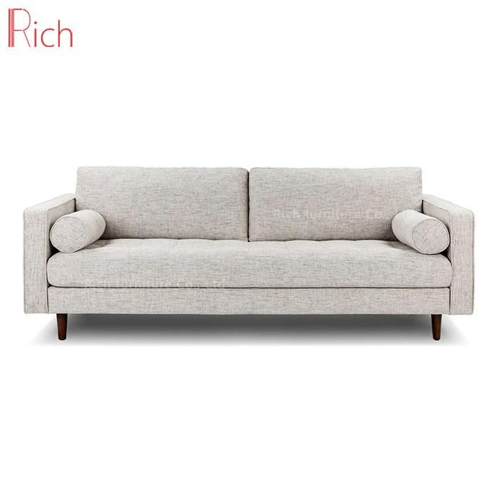European Big Size Factory Direct Sale Fabric Linen Leisure Sofa Couch Set