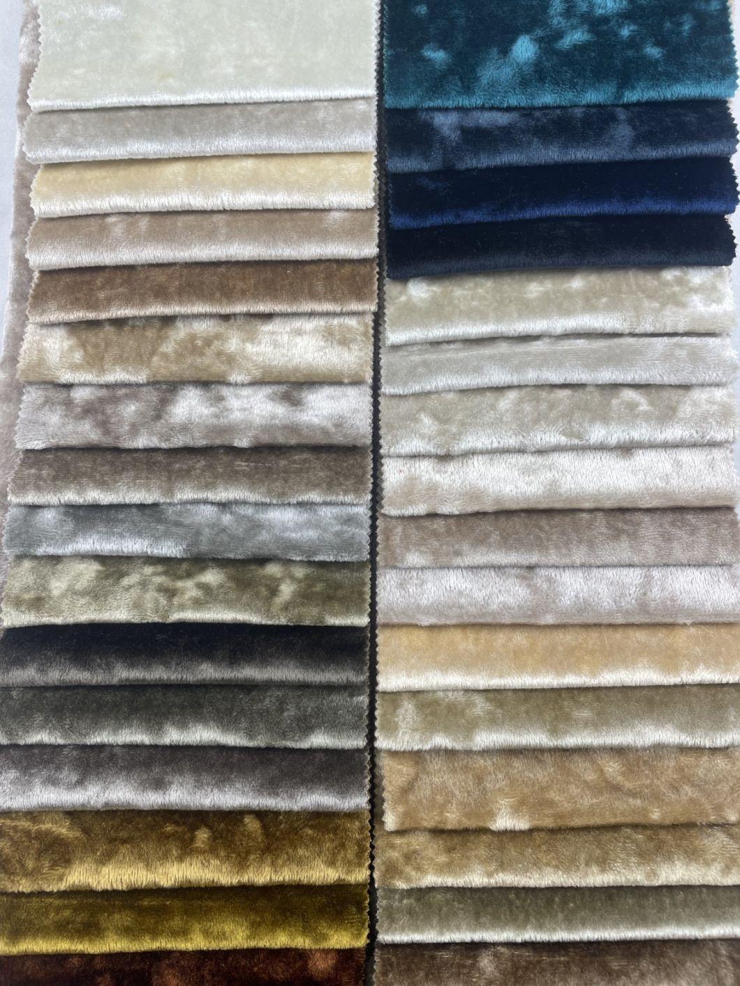 Long Hair Ice Velvet for Sofa Curtain Uholstery Fabric