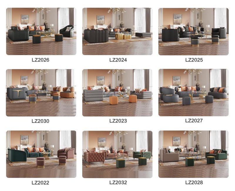 Chinese Direct Sell Modern Simple Living Room Fabric Sofa Leisure Home 1+2+3 Velvet Couch