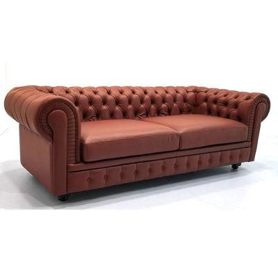 Sir William Chesterfield 3 Seater Leather Sofa