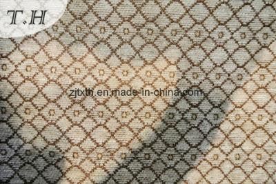 Small Latticed Chenille Jacquard Sofa Fabric and Furniture Fabric (FTH31251C)
