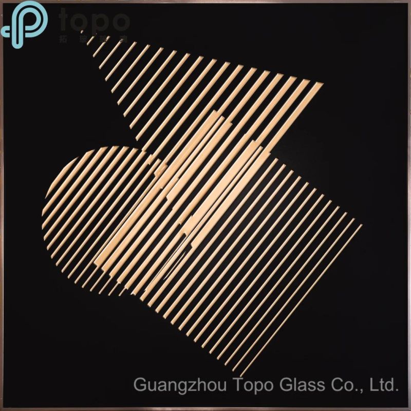 Three-Dimensional Abstract Interior Wall Glass Painting (MR-YB6-2044D)