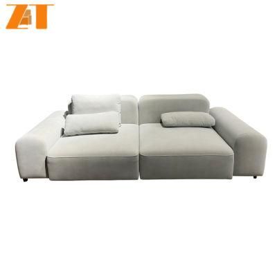 Couch Contemporary Furniture Linen Fabric Loveseat Sofa for Living Room