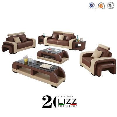 Latest Modern Living Room Set Genuine Leather Sofa