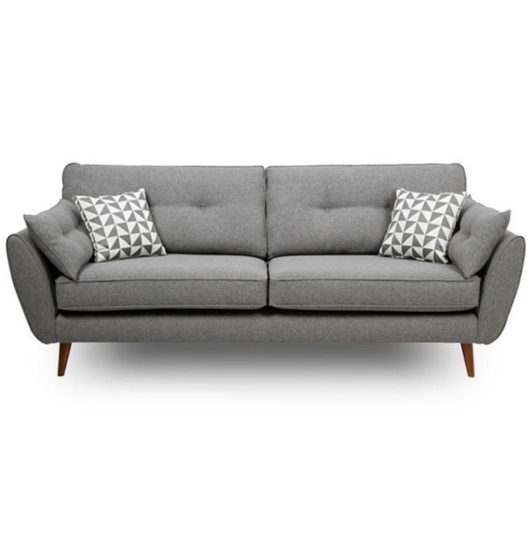 Chesterfield Modern Design Leathaire Wood Frame Living Room Sofa with Latex Seat