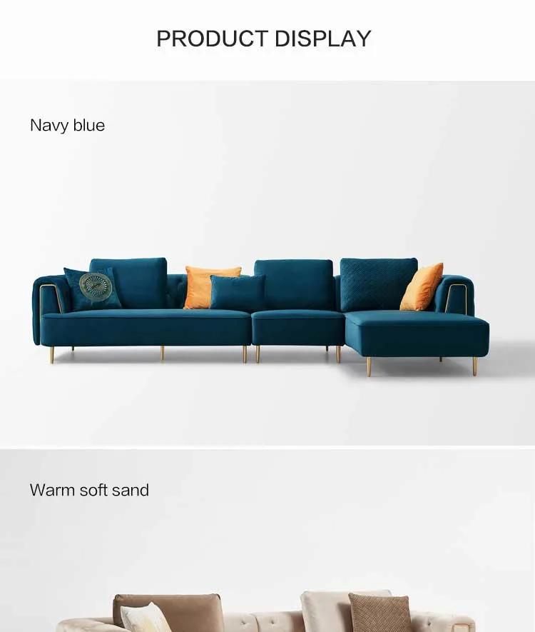 Linsy China Furniture En 1021 1+2+3 Fabric Sectional Sofa Rbc1K