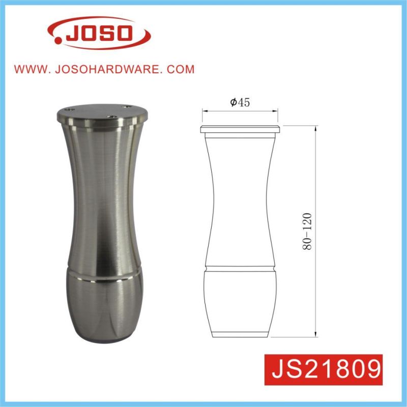 Adjustable Bright Chrome Cabinet Leg for Bedroom