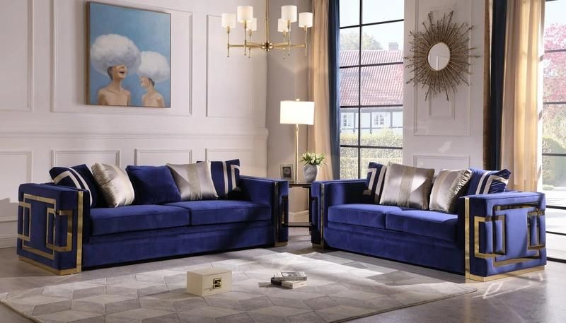 Metal Frame Fabric Sofa for Living Room