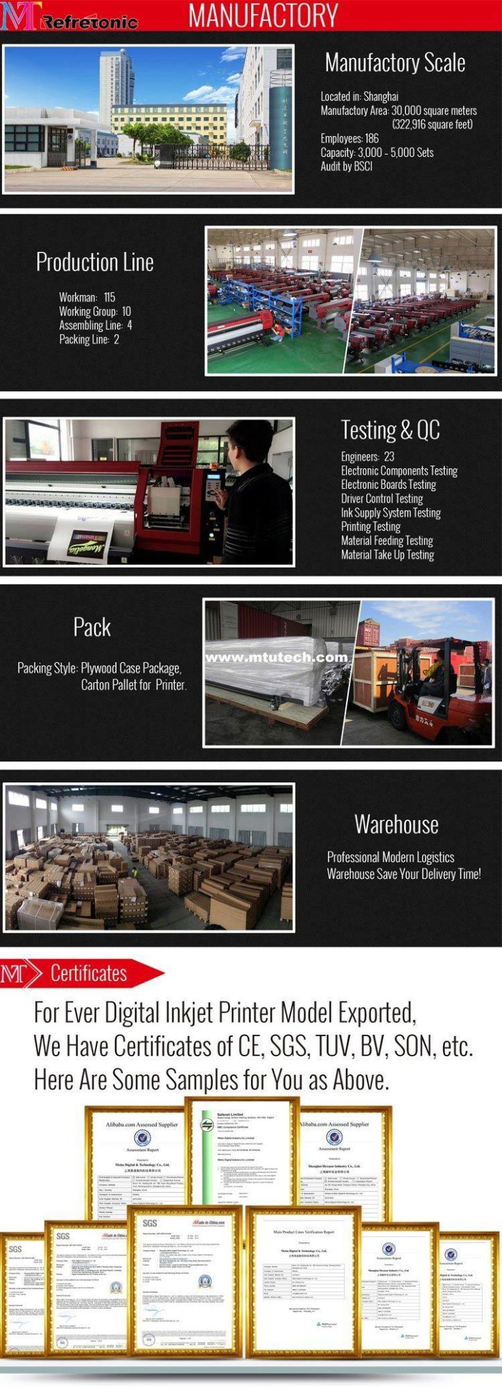 Hot Sale 1.8m Digital Large Format Textile Printer for Sofa Cloth