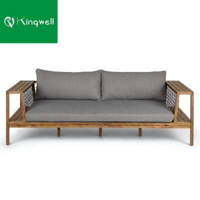 Modern Garden Outdoor Furniture Teak Patio Waterproof Sofa Set for Resort