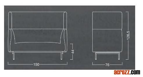Banquet Events Private Area High Back Sofa Pocket Tall Sofa