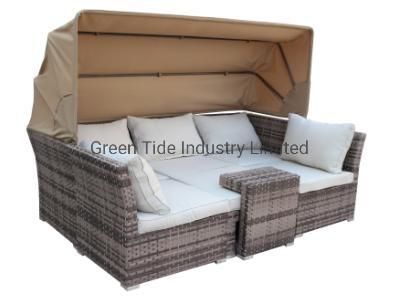 Outdoor Furniture Casual Rattan Chair Sofa Waterproof with Top Cover