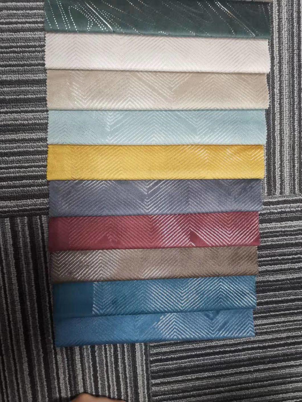 220GSM Dutch Velvet Plain Hot Stamping Process Composite Sofa Fabric