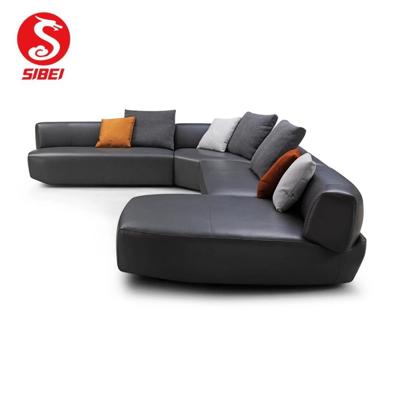 Living Room Furniture Modern Leather Sofa