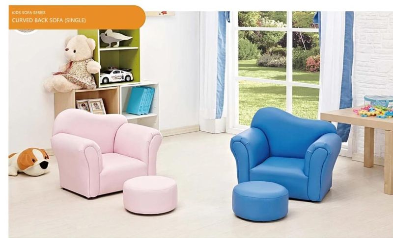 Living Room Baby Sofa Leather Kids Sofa, Day Care Center Sofa, Child Care Center Sofa, Cartoon Baby Sofa, Children Cute and Lovely Single Sofa