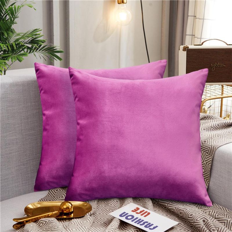 Solid Color Christmas Decorative Home Sofa Car Bed Throw Pillow Case