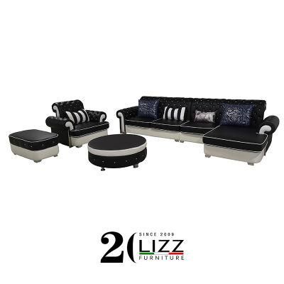 Chesterfield Classic Home/Hotel Furniture Upholstered Leather Sofa