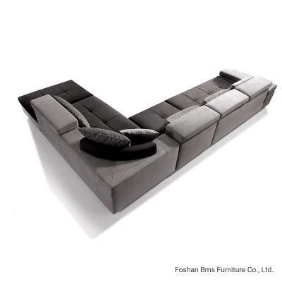 Italy Design Modern Living Room Leisure Fabric Sectional Sofa