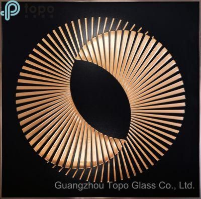 Abstract Decorative Art Glass Painting Manufacturers in Guangzhou (MR-YB6-2043E)