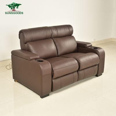 Best Selling Modern Luxury European Style Leather Living Room Electric Recliner Sofa Set Furniture