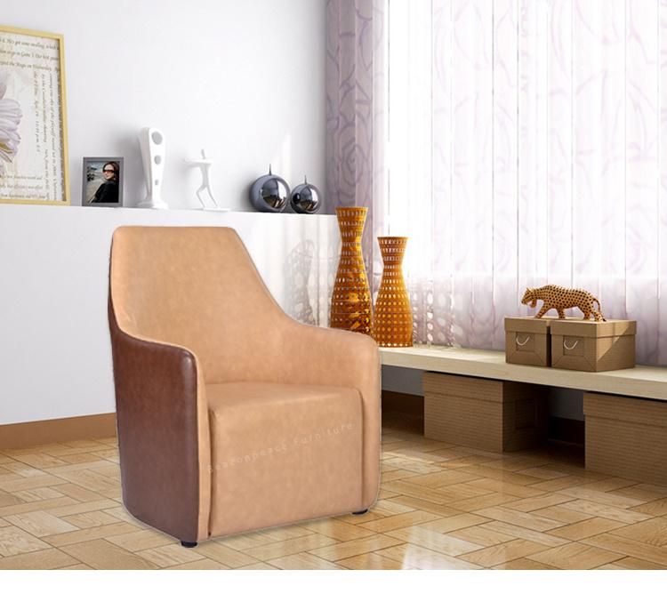 Leisure Leather Single Sofa with New Design