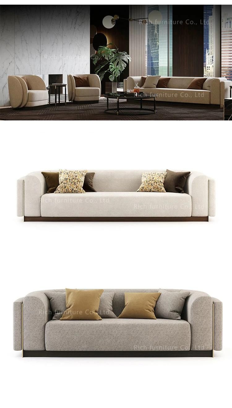 Teddy White Boucle Fabric Divan Sofa Beige Linen 3 Seater Sofa