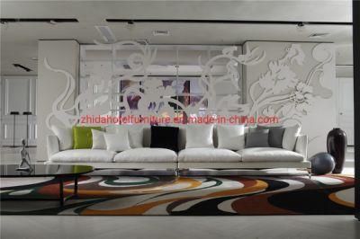 5 Star Hotel Lobby Fabric Reception Large Sofa for Living Room Villa