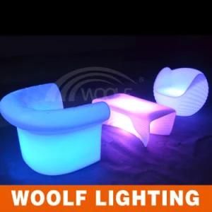 LED Lighting Home Lounge Furniture Sofa Set