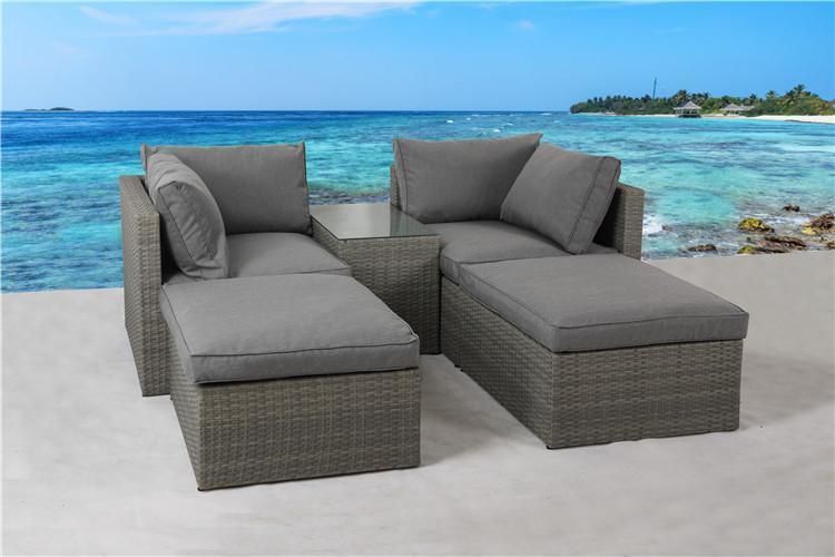 Factory Custom Fashion Design Wicker Sofa Set Outdoor Rattan Garden Sofa