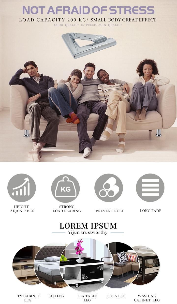 High Quality Chrom Finish Table Bottom Feet Sofa Leg