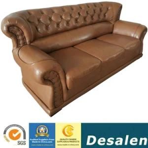 Factory Wholesale Price Hotel Furniture New Classic Leather Sofa (619)