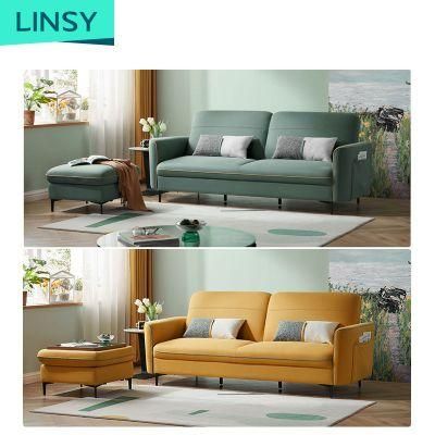 High Quality Fabric Non Inflatable Couch L Shape Single Sofa Bed S136