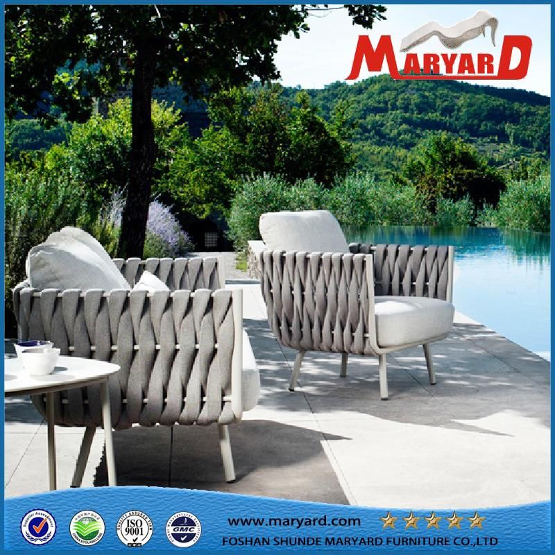 Modern Hot Sale All Aluminum Dining Table and Chairs Outdoor Hotel Pool Resort Garden Furniture