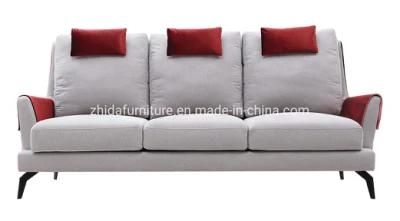 Modern Home Furniture Stainless Leg 3 Seater Velvet Fabric Full Set Sofa