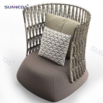 Good Quality Outdoor Single Seat Sofa with Waterproof Luminum Frame