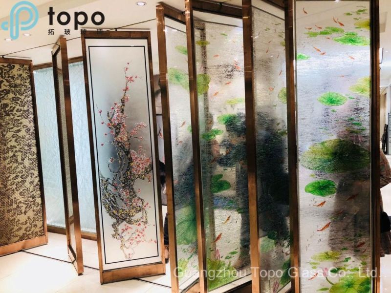 Inlaid Hanging Craft Glass Wall Paintings for Hotel (MR-YB6-2029)