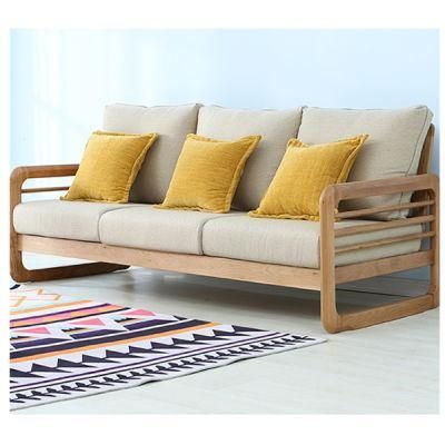 Modern Minimalist Custom White Oak Sofa