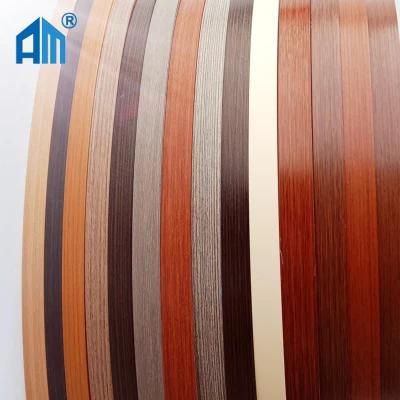 China Factory Supply 1mm High Gloss Plastic PVC Edge Banding for Kitchen Accessories