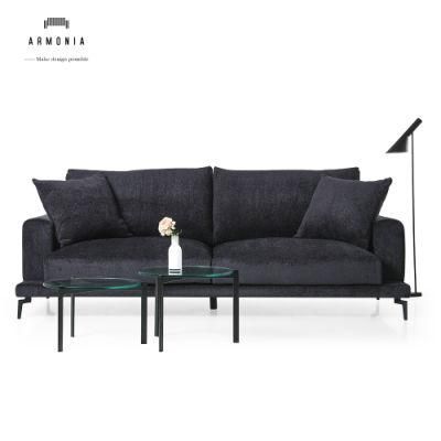 Medium Back Furniture Dubai Sets Living Room Fabric Sofa