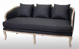 Luxury Classic Wood Lounge Chaise Sofa
