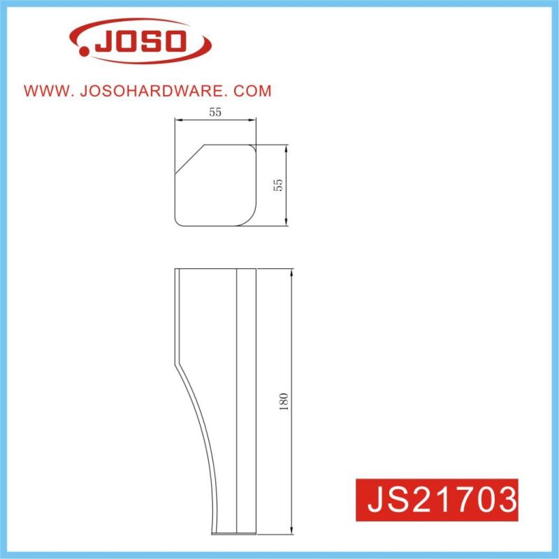 Solid Wood Furniture Rectangle Leg for Sofa and Table in Living Room