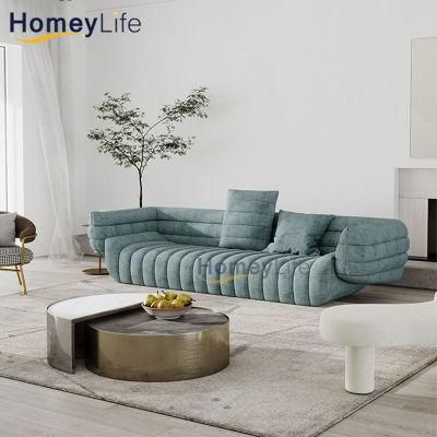 Luxury Modern Home Furniture 3 Seaters Couch Wood Recliner Living Room Leather Sofa