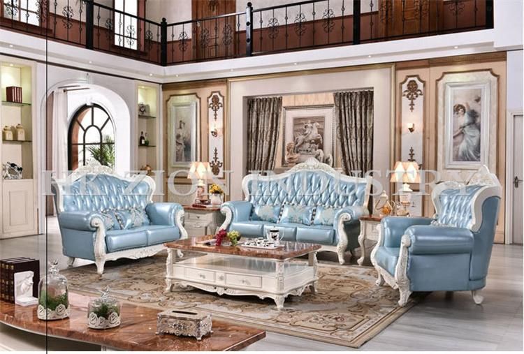 Waterproof Sofa Cover Royal European Style Sofa Set Corner Couches Home Furniture Living Room Luxury Modern Design Leather Couch Chesterfield Sofa